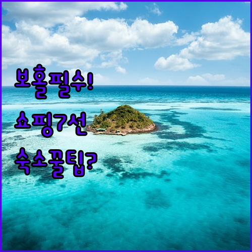 여행 전문가 추천 보홀 파살루봉 쇼핑..