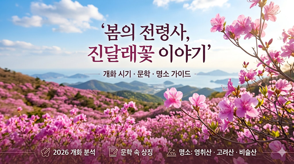 2026 진달래 이야기, 개화 시기, 명소, 문학 속 진달래
