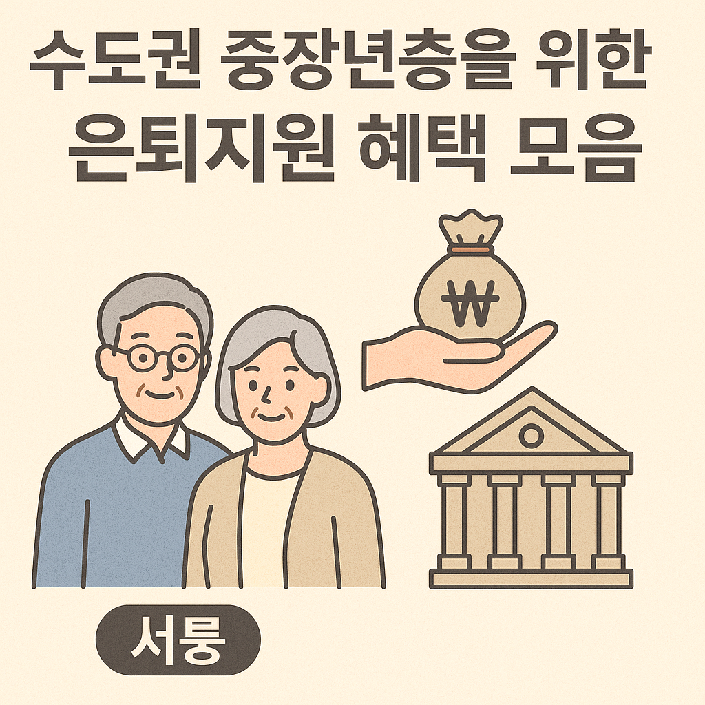 수도권 중장년층을 위한 은퇴지원 혜택 모음 관련 이미지 사진