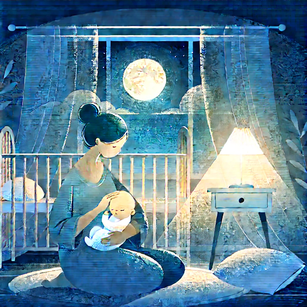 밤낮이 바뀐 아기