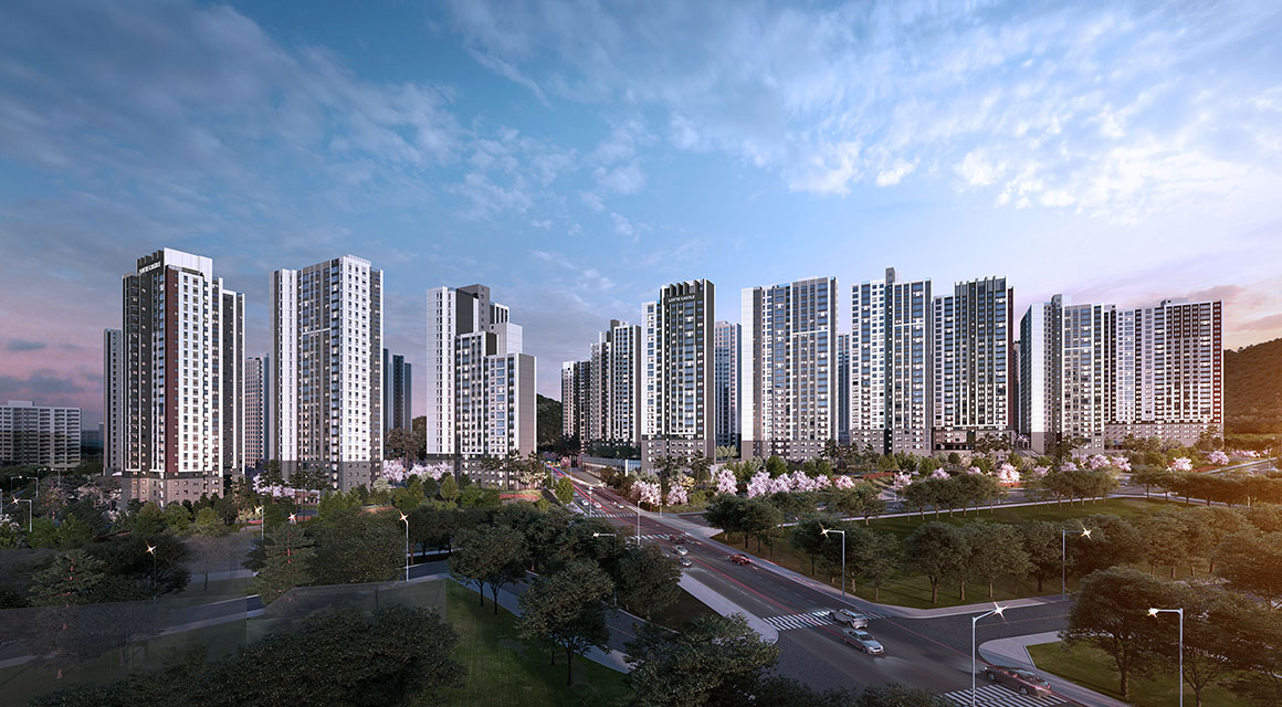 인천 계양 롯데캐슬 파크시티 - 투시도