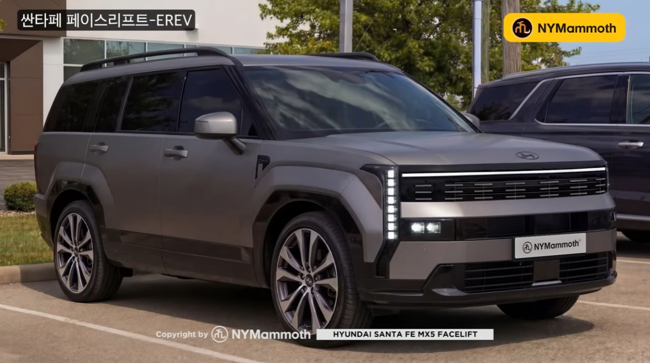 현대자동차 싼타페 페이스리프트 예상도 (출처 : 뉴욕맘모스)