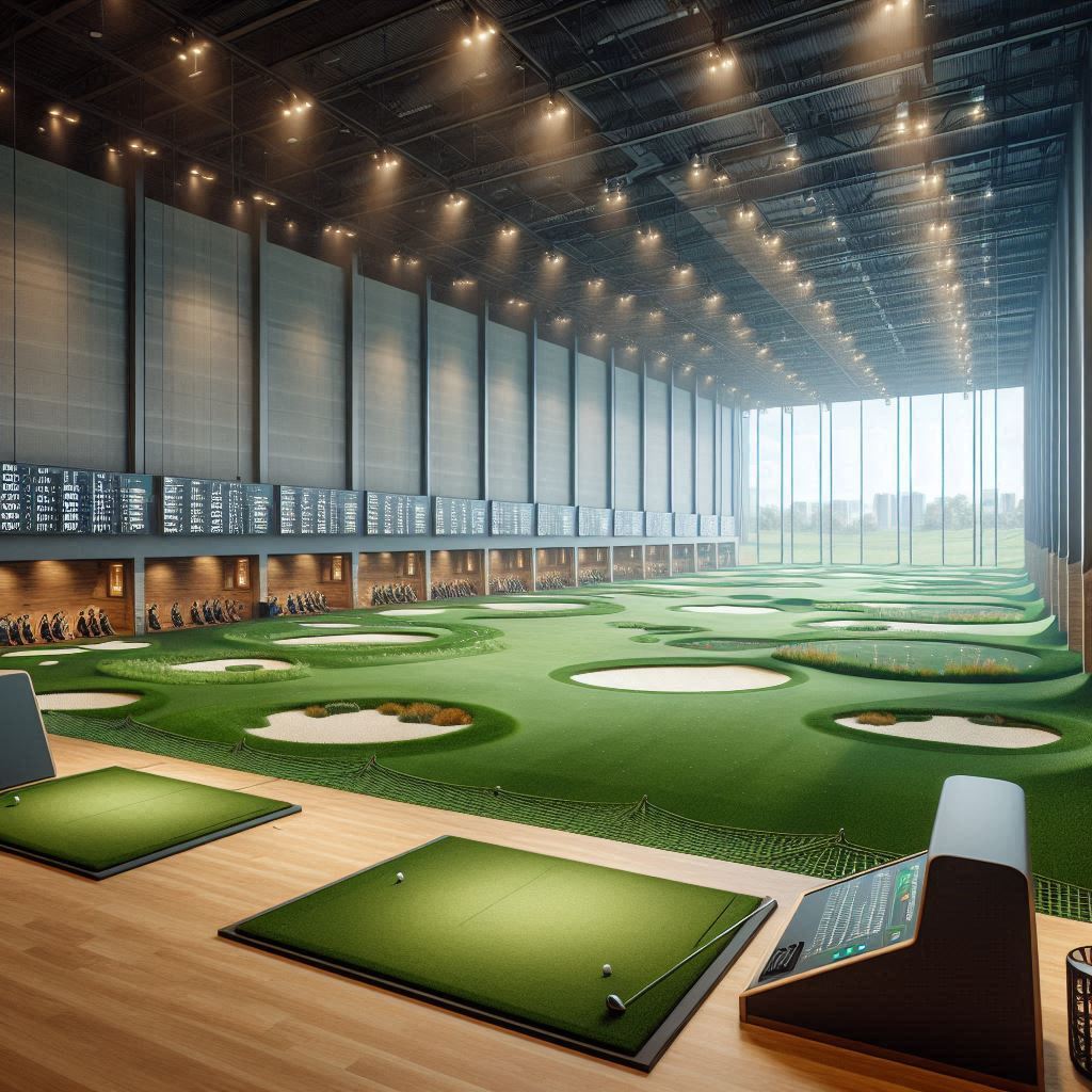 실내골프연습장 배경