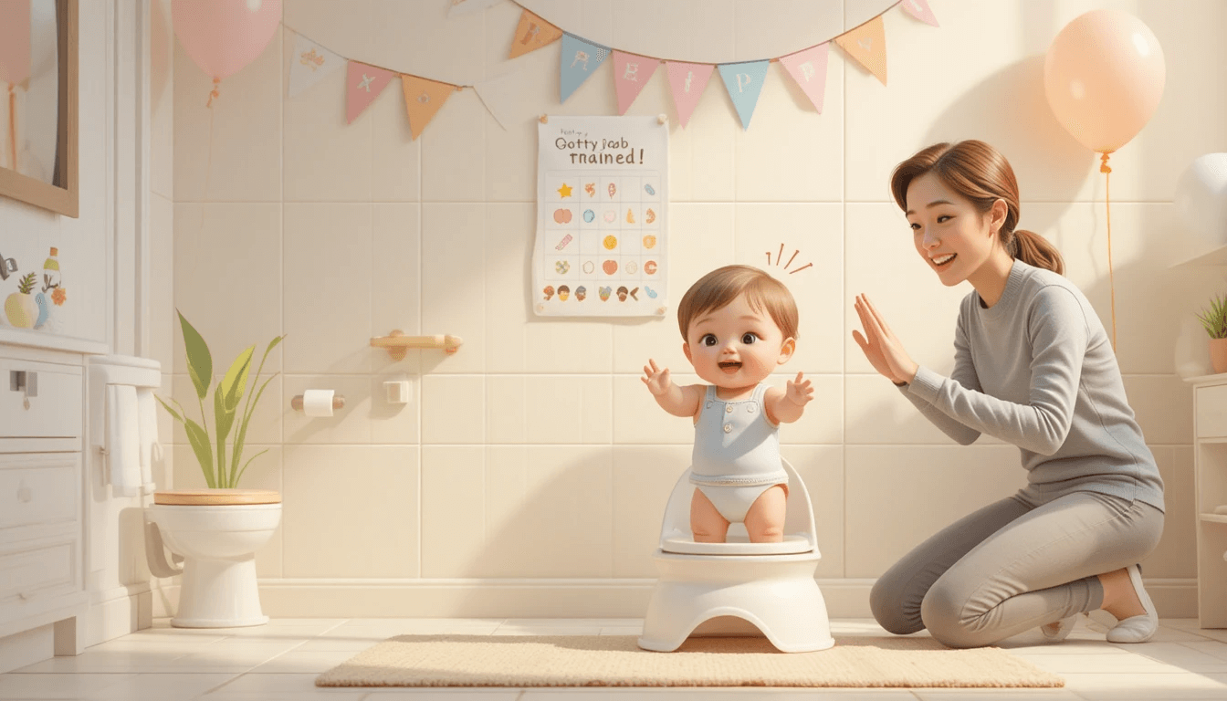 변기 훈련 성공 관련 사진