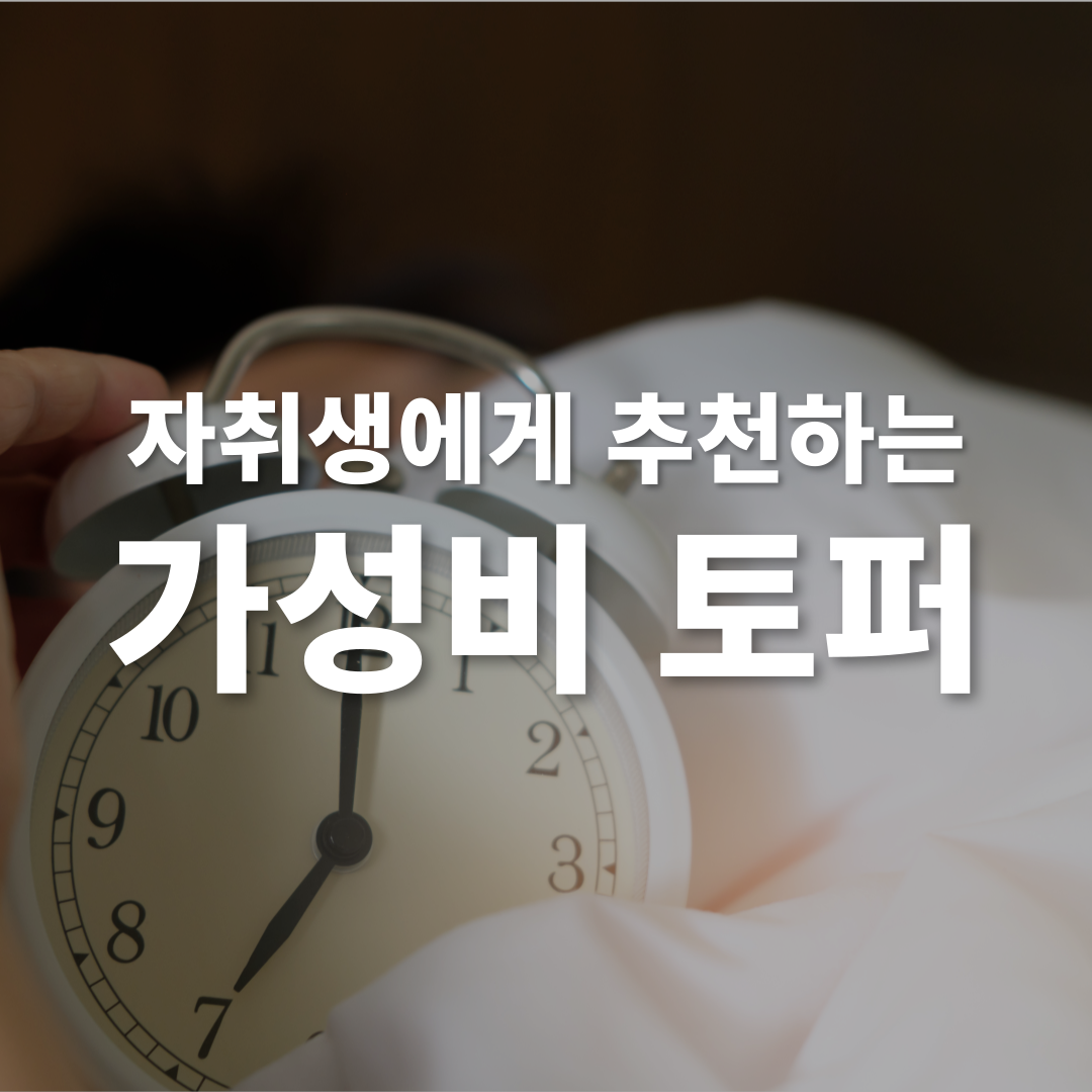 가성비 토퍼 추천