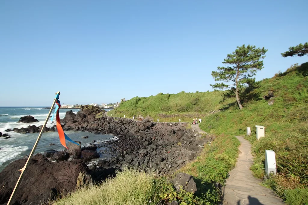 제주 올레길 15-A코스 한담해안 산책로 산책로 사진.