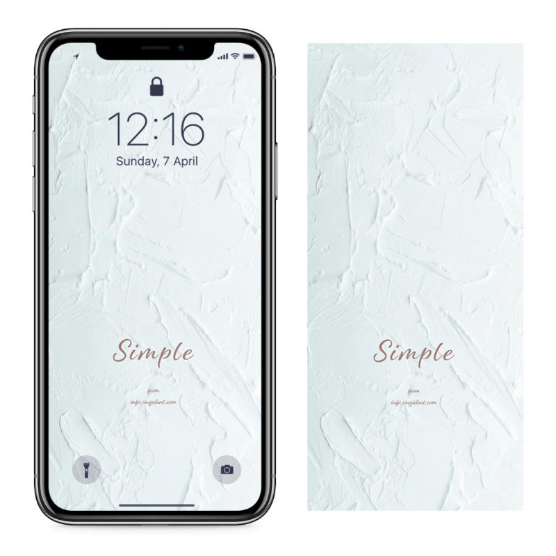 05 흰색 벽 C - Simple 아이폰흰색배경화면