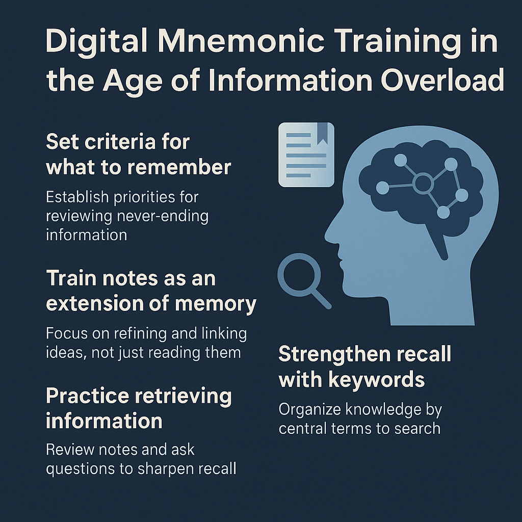 정보 과부하 시대의 디지털 기억력 훈련법