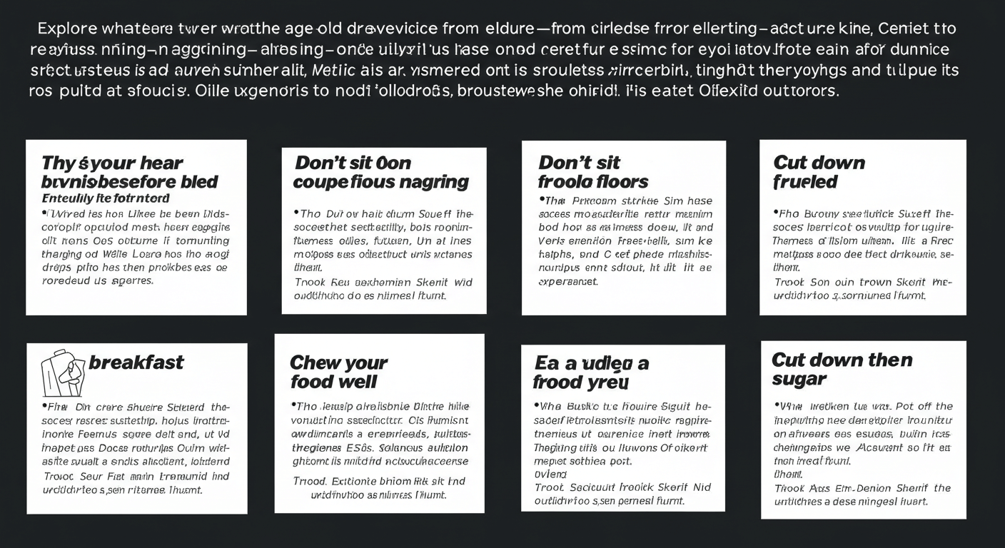 잔소리처럼 들린 과학적인 건강 조언