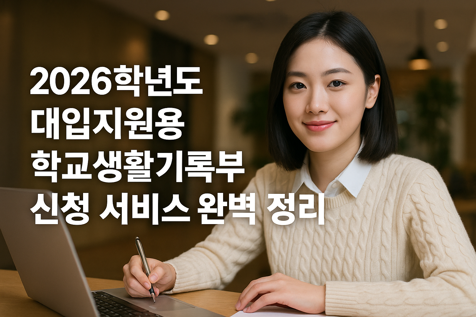 2026학년도 대입지원용 학교생활기록부 신청 서비스