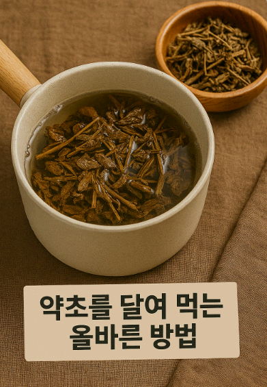 약초를 달여 먹는 올바른 방법