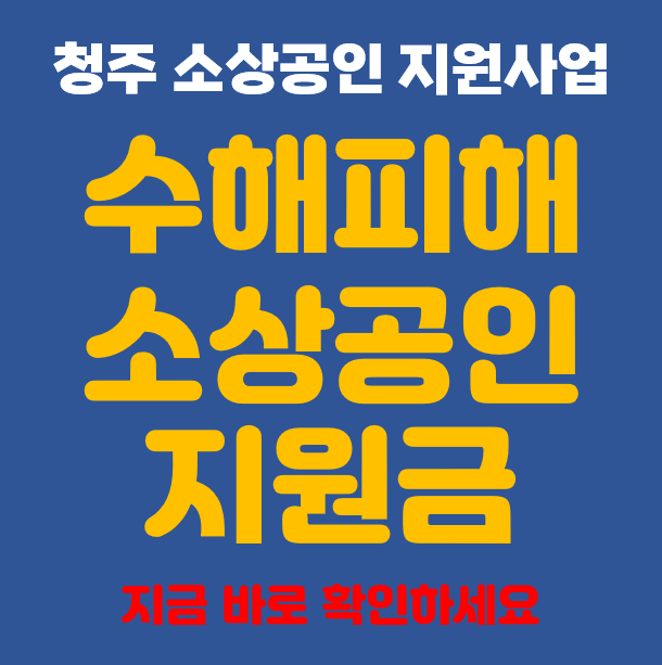 수해 소상공인 생활안정지원금