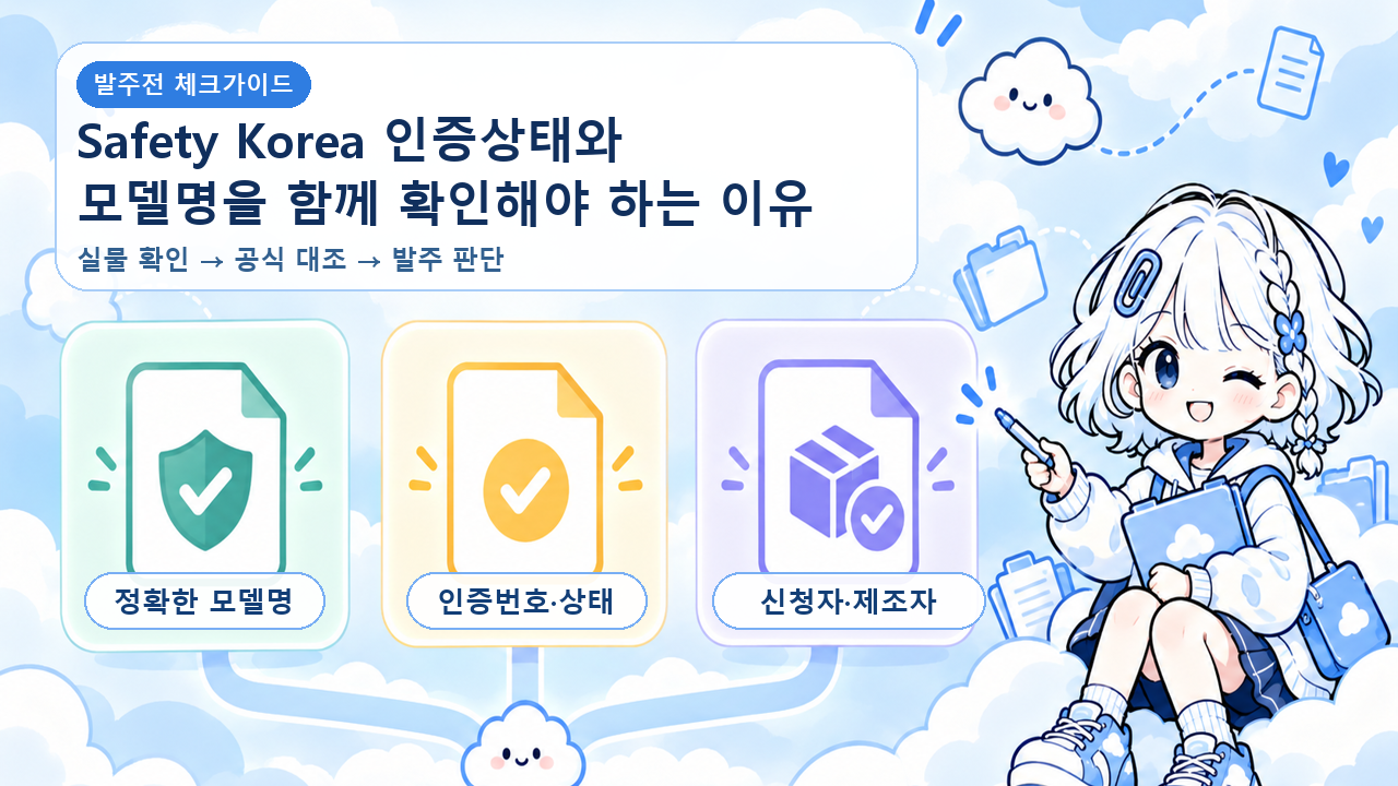 Safety Korea 인증상태와 모델명을 함께 확인해야 하는 이유 대표 이미지