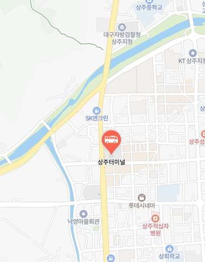 상주터미널 위치