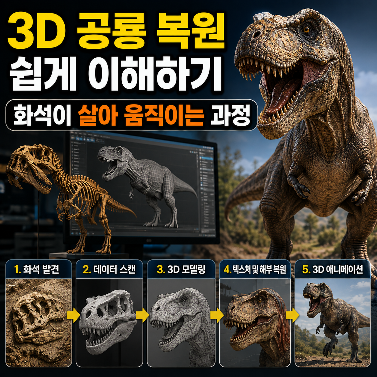 3D 공룡 복원