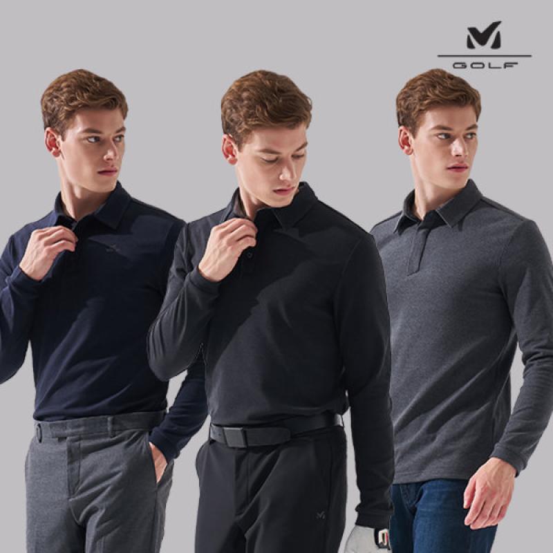 밀레골프 기모카라티셔츠 3종 남성