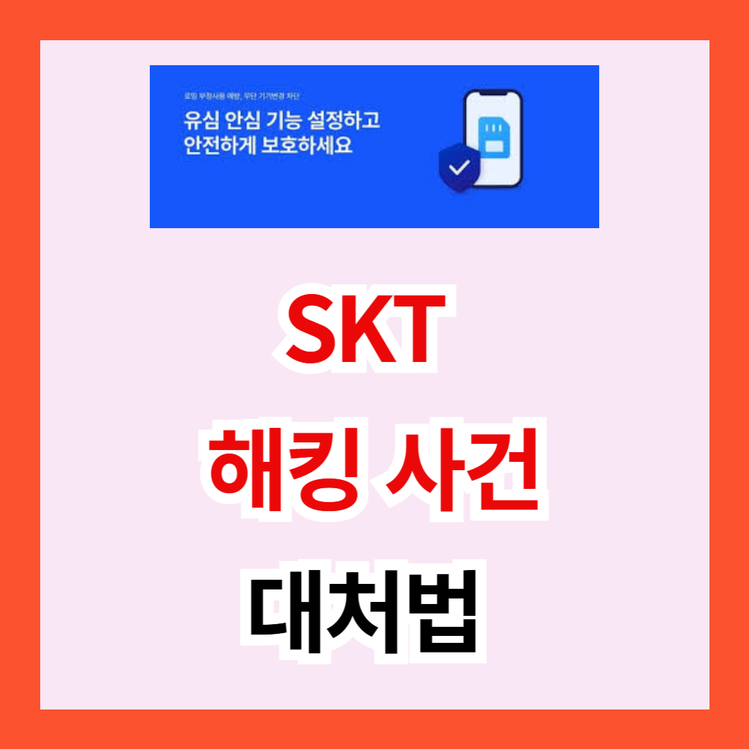 SKT 해킹 사건, 대처법 &ndash; 지금 바로 해야 할 유심 보호 방법