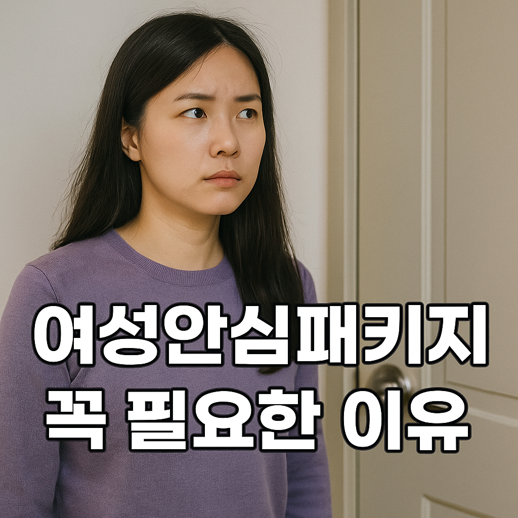 여성안심패키지 꼭 필요한 이유