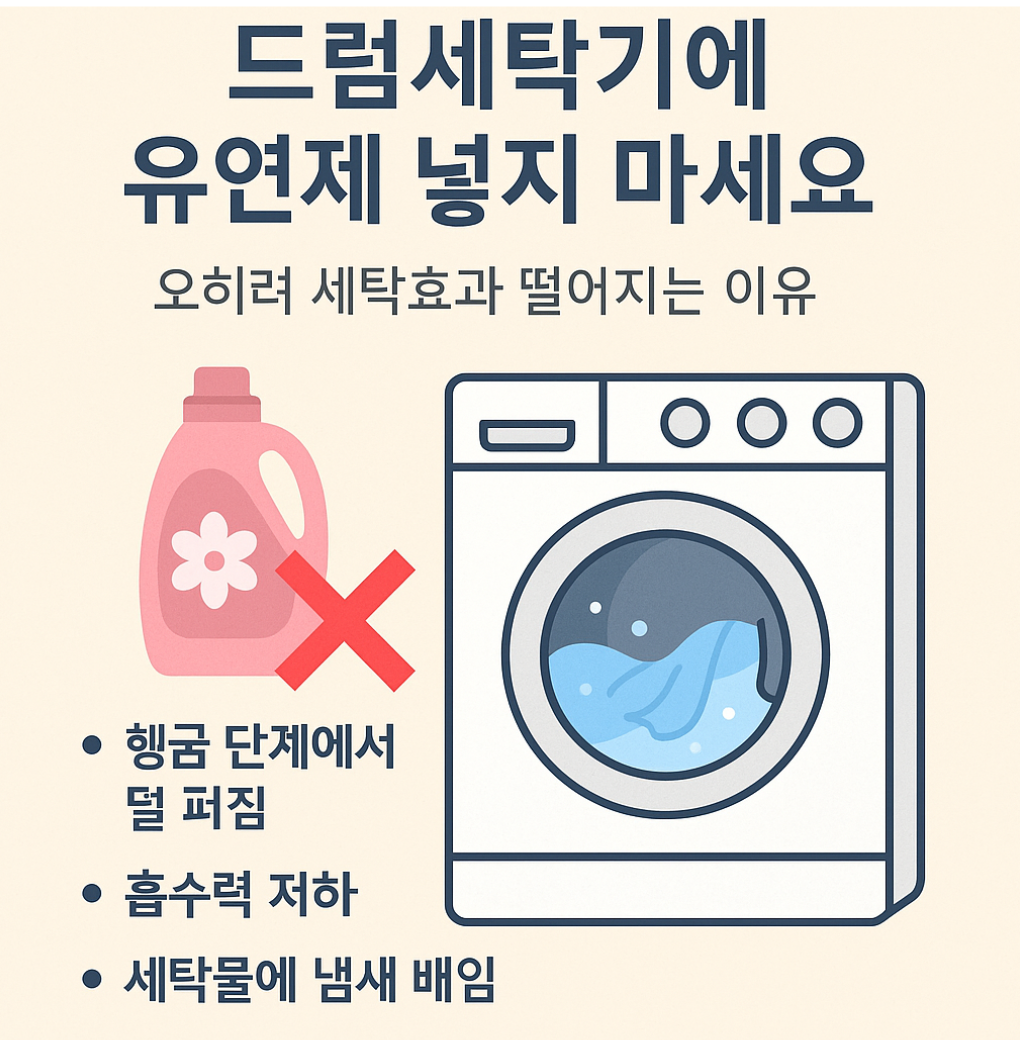 섬유유연제 세탁기 고장