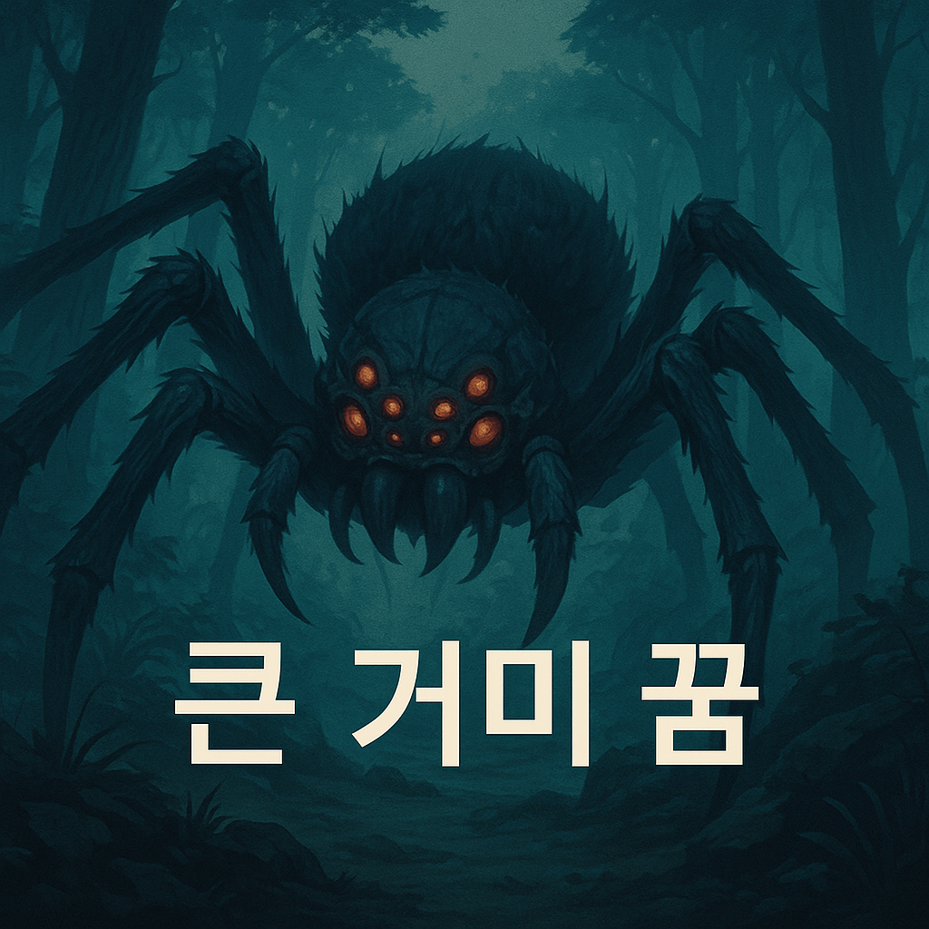 큰 거미 꿈