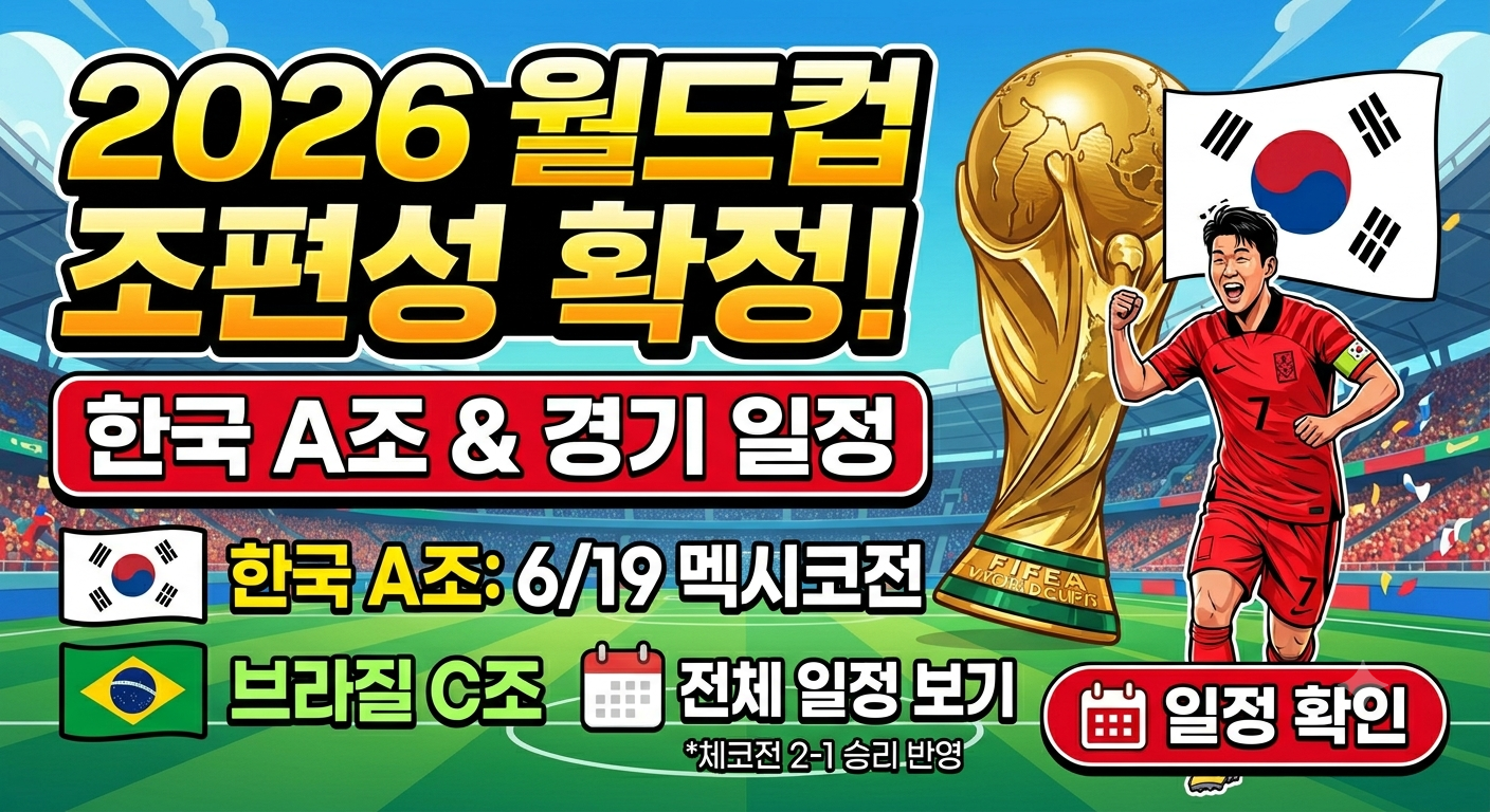 2026 월드컵 조편성 결과: 한국 A조 일정 및 48개국 전체 명단 정리 관련사진