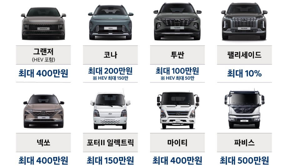 현대자동차 할인차