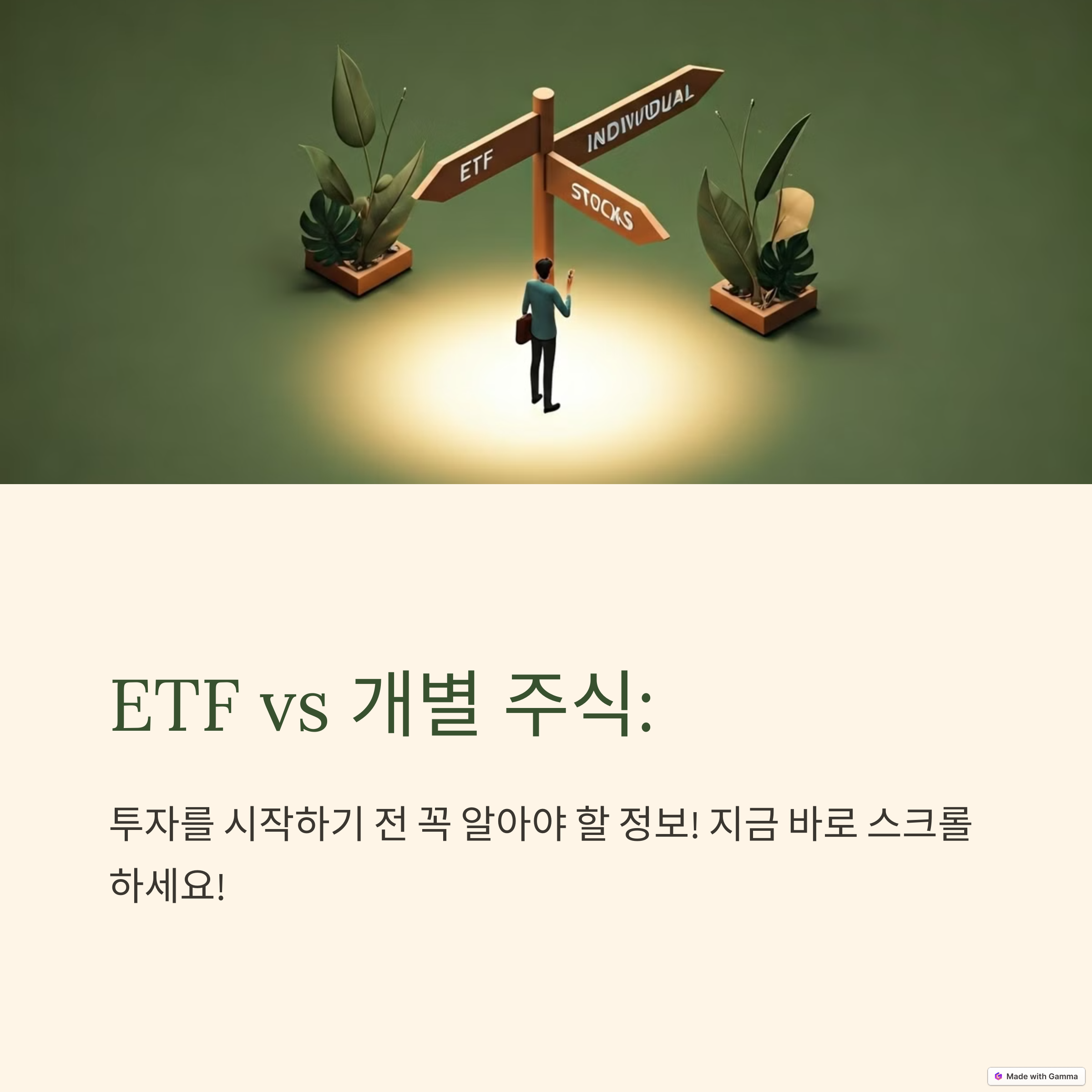 etf, 개별주식 투자