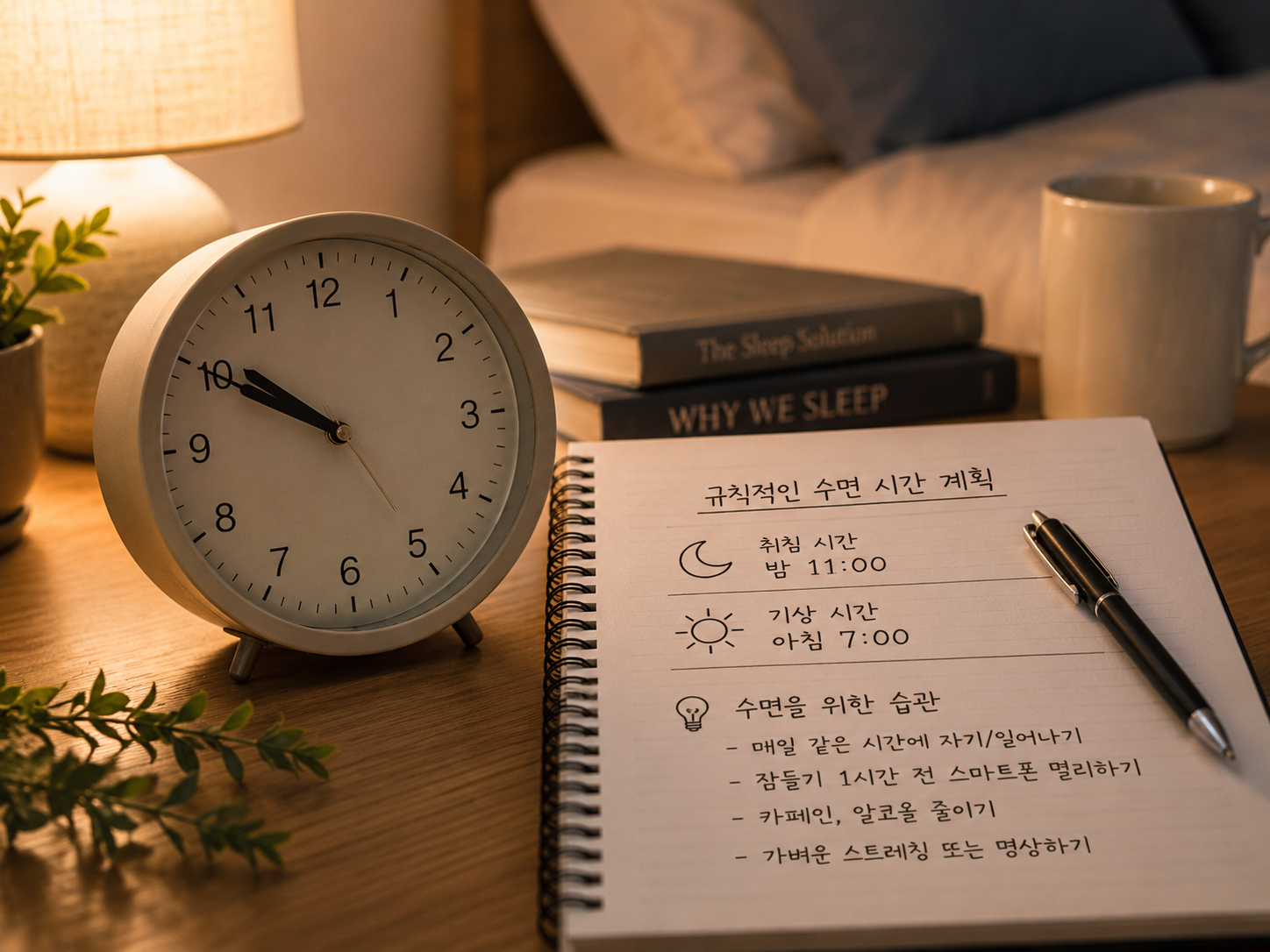 규칙적인 수면 시간 설정 방법