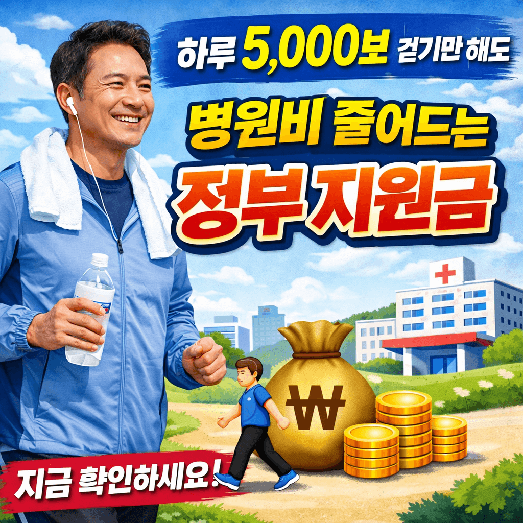 걷기만 해도 받는 정부지원금-썸네일