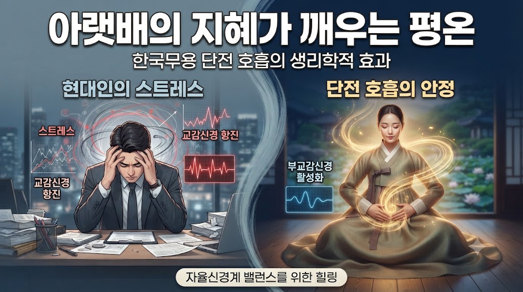 아랫배의 지혜가 깨우는 평온: 현대인의 스트레스 사회 속 한국무용 '단전 호흡'이 자율신경계 안정에 미치는 생리학적 효과