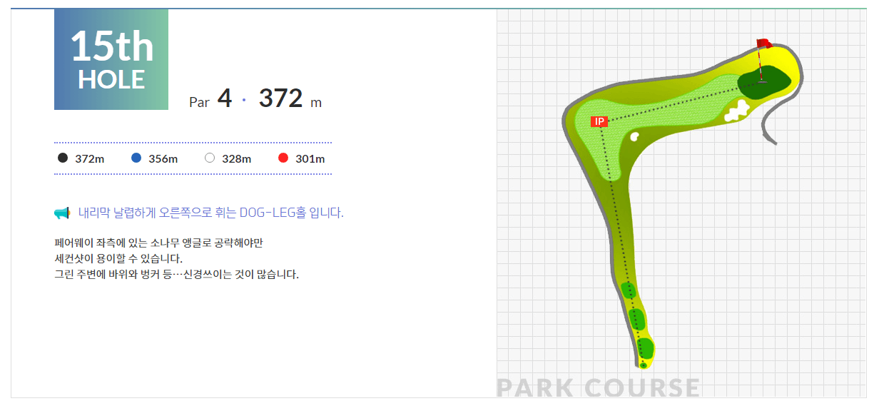 일레븐 컨트리클럽 파크코스 6