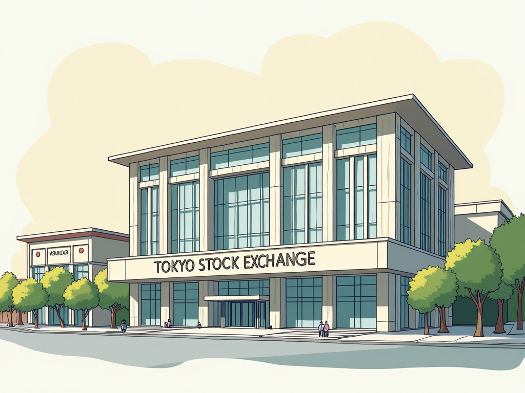 도쿄 증권거래소 이미지입니다.