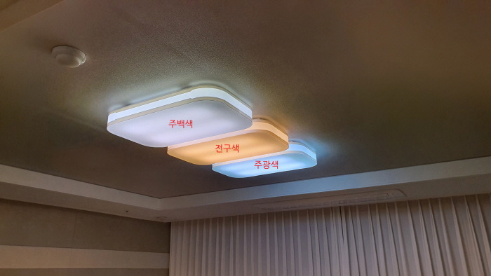 형광등 주백색, 주광색, 전구색 비교4