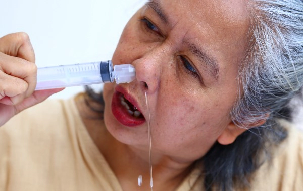 비염 코세척 방법 4단계