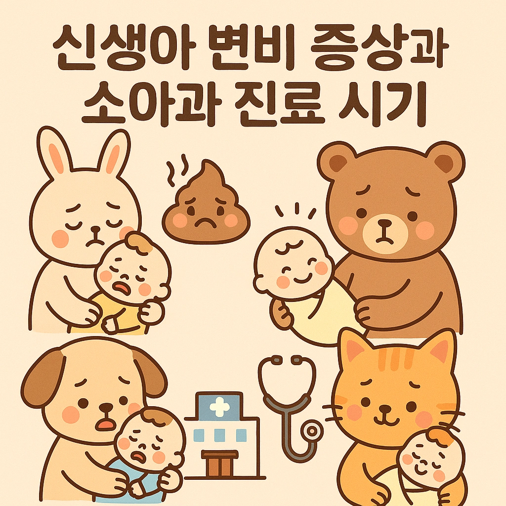 신생아 변비 증상과 소아과 진료 시기