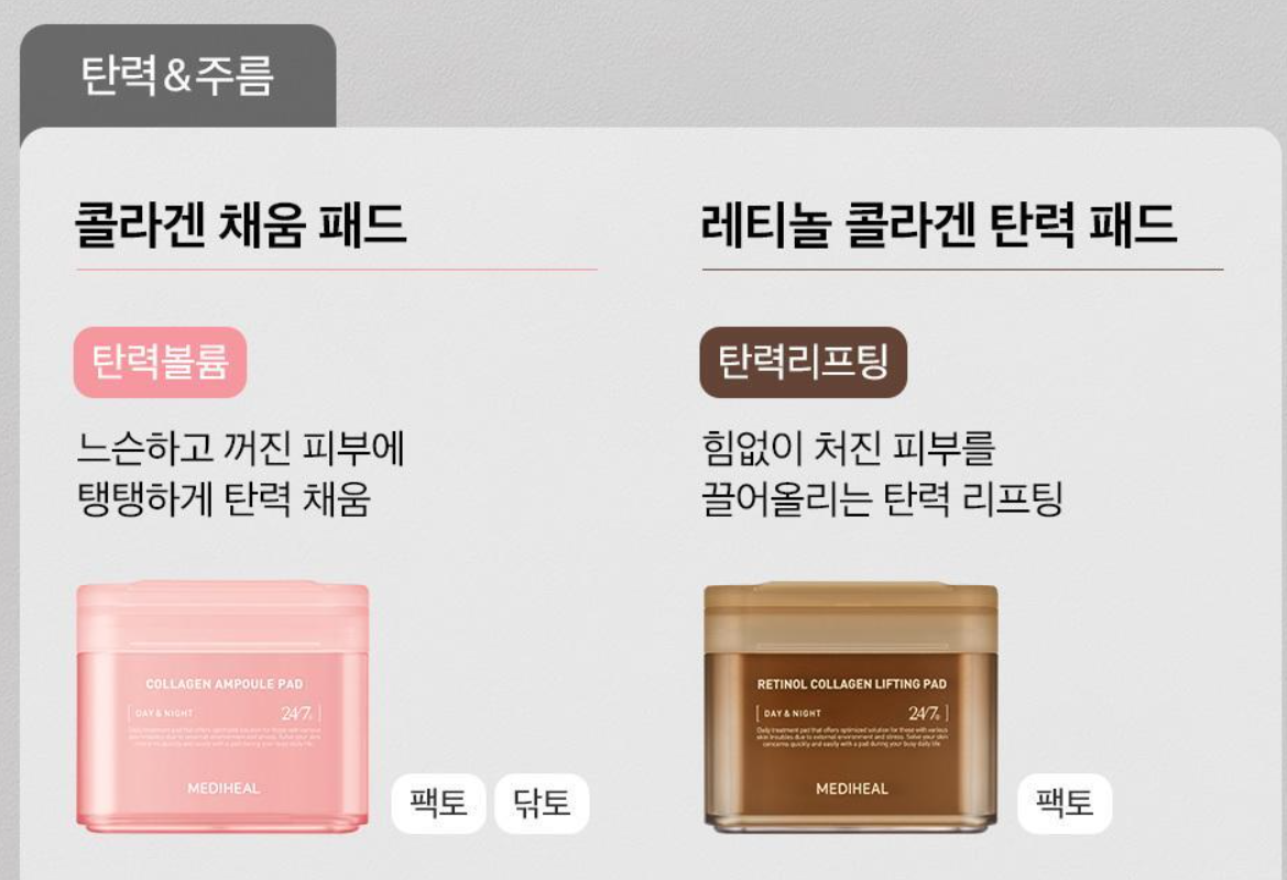 메디힐 마데카소사이드 흔적 토너패드