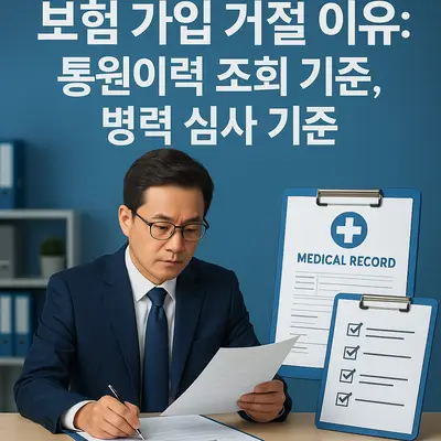 보험 가입 거절 이유: 통원이력 조회 기준, 병력 심사 기준