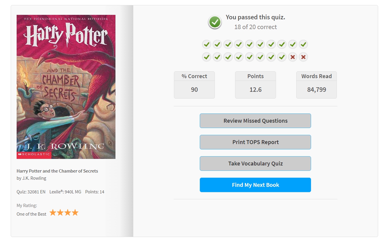 AR 퀴즈 후 결과를 확인할 수 있는 화면 이미지