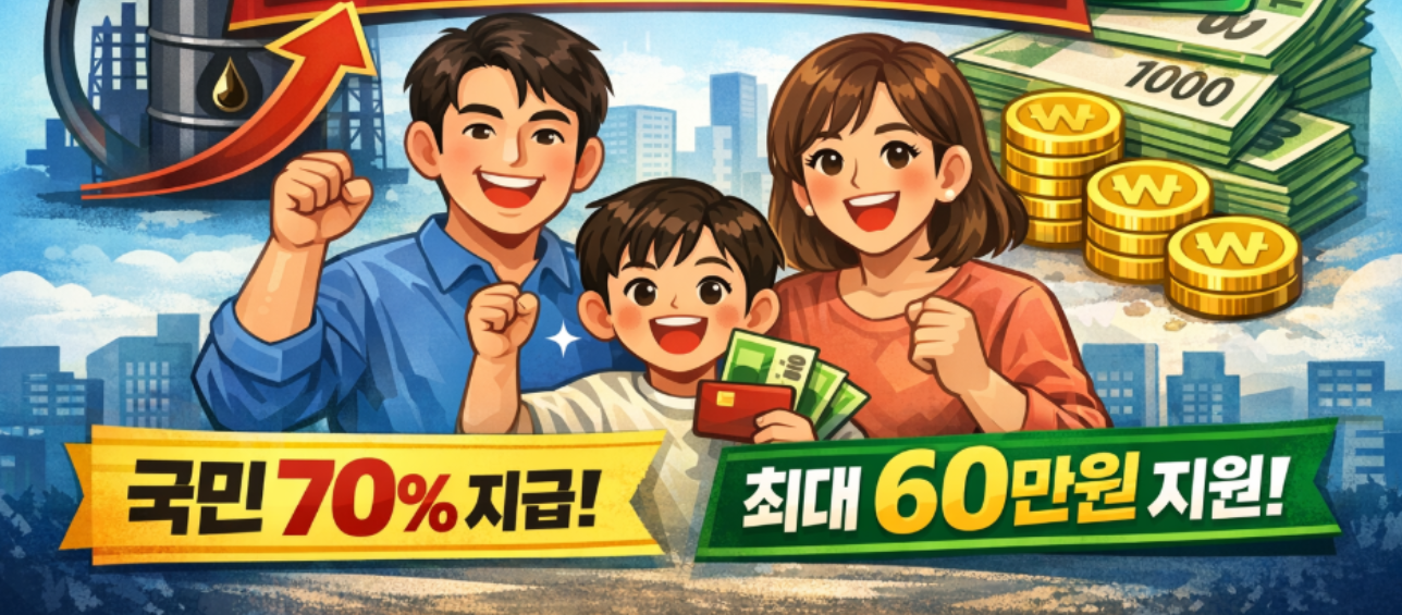 4월 27일부터 돈 들어온다…국민 70% 최대 60만 원 지급 확정 지급 대상 조건은? ㅣ 고유가 지원금 총정리 관련 이미지