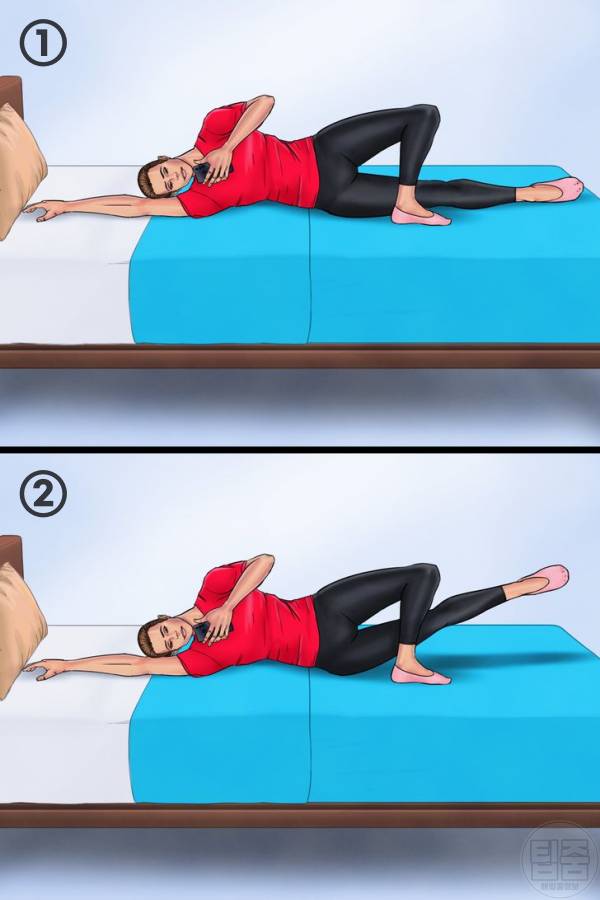 누워서 하는 운동 누워서살빼기 다리운동