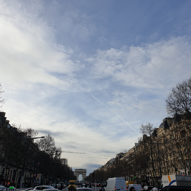 개선문에서 바토무슈 타러 이동 중