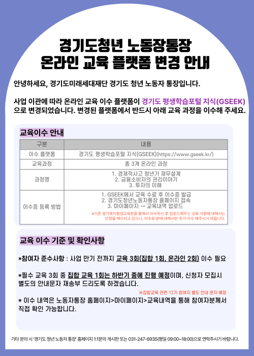 경기도 청년 근로자 지원금 120만 원