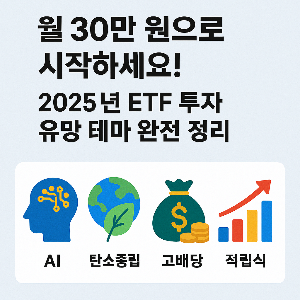 2025년 ETF 투자 유망 테마 요약 이미지