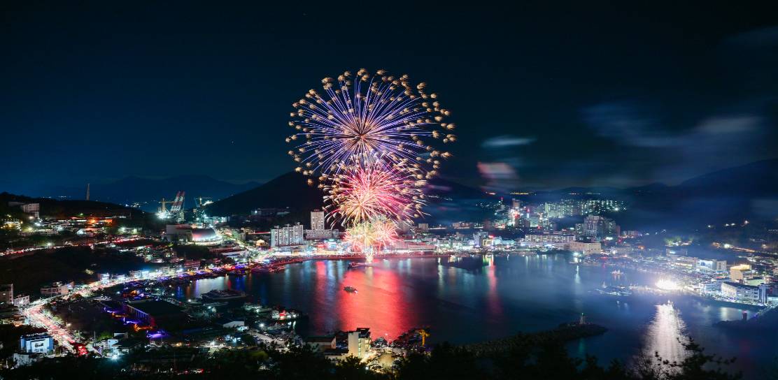 장승포항 송년불꽃축제 불꽃쇼1