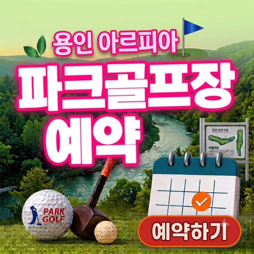용인 파크골프장 예약 어플 다운로드 이용요금 운영시간 총정리!