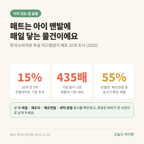 욕실 미끄럼방지 매트, 고르는 법부터 교체 신호까지: 냄새·재질 표시도 확인하세요