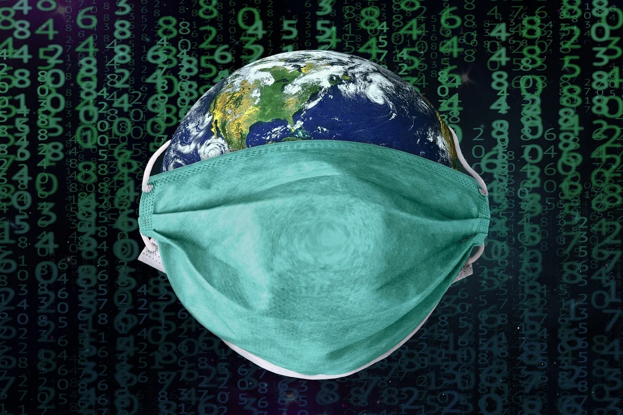 마스크 쓴 지구