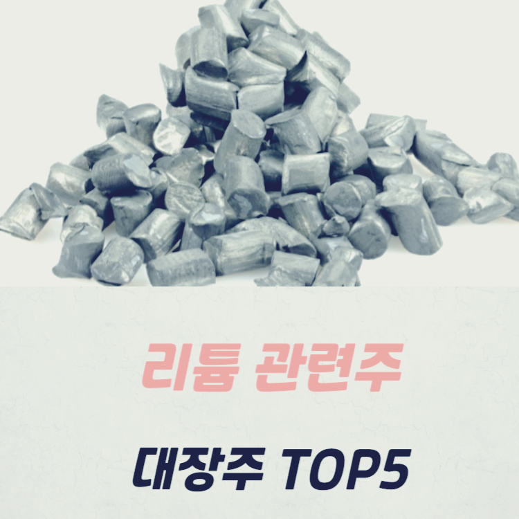 리튬 관련주 대장주 테마주 수혜주 TOP5