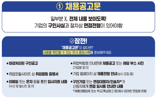 경기도 청년 면접 수당 서류 준비