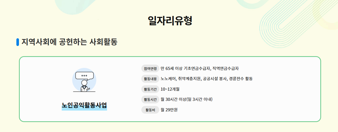 2025 노인 일자리 및 사회활동지원사업 신청방법 총정리